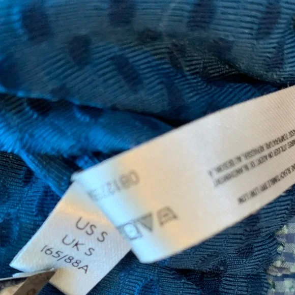 Free People Movement 40 Love Cropped Size Small Blue Checkered Jacket - Picture 9 of 12